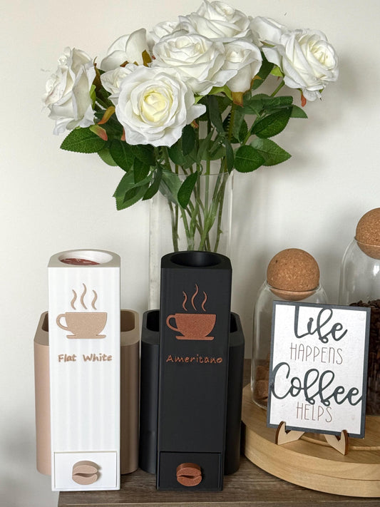 Personalized Coffee Pod Dispenser | Dolce Gusto Pod Holder & Bin